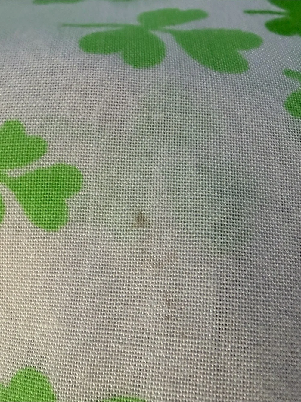 Vintage Anne Klein Burlington Standard Pillowcase Green Shamrock Clover Scallop